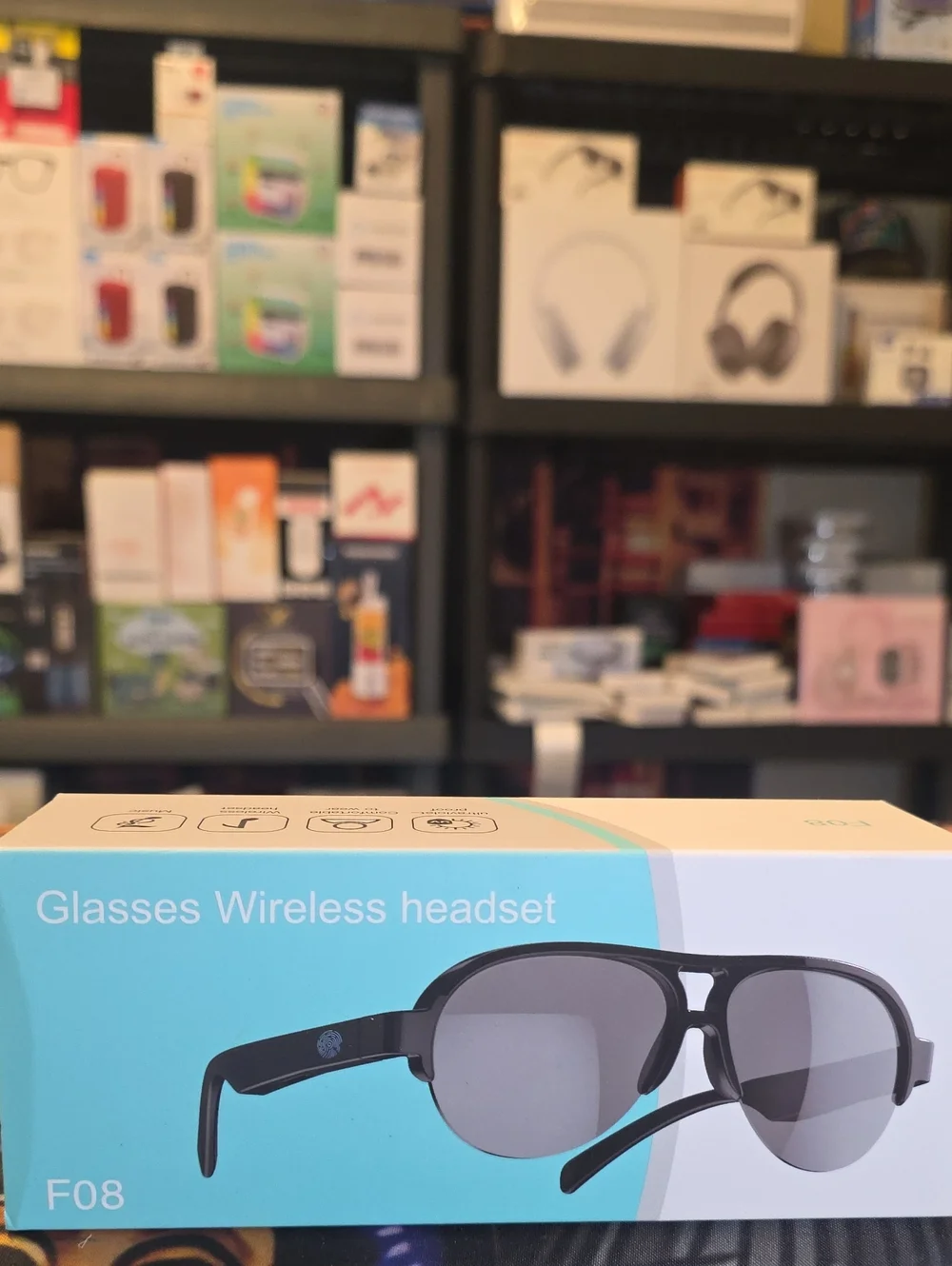 Glasses Wireless Headset F08 - Black